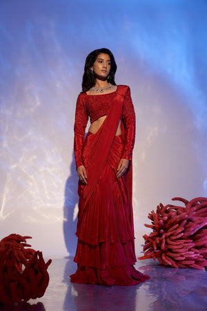 Ruby Reef Drape Saree image 0
