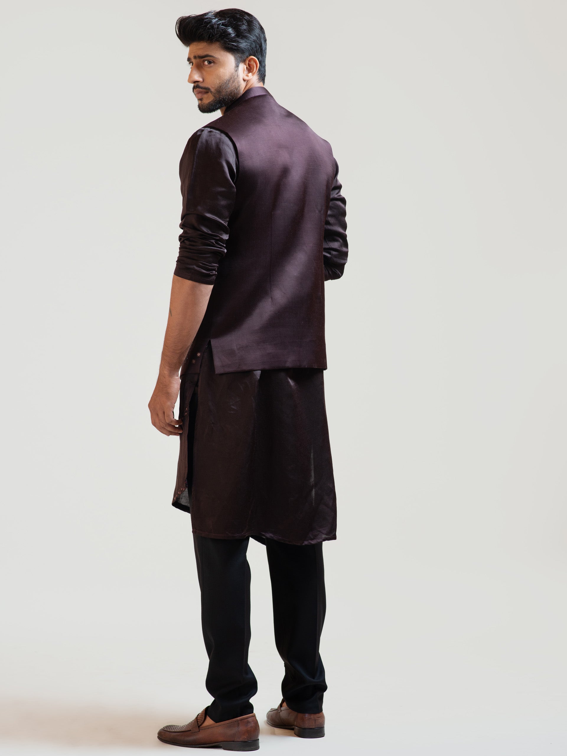 Coco Brown Nehru Kurta Set image 1