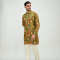 Olive Short Kurta Set image 0