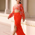 Gathered Drape Skirt Set image 0