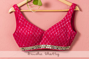Tropical Print Mirror Lehenga Set image 3