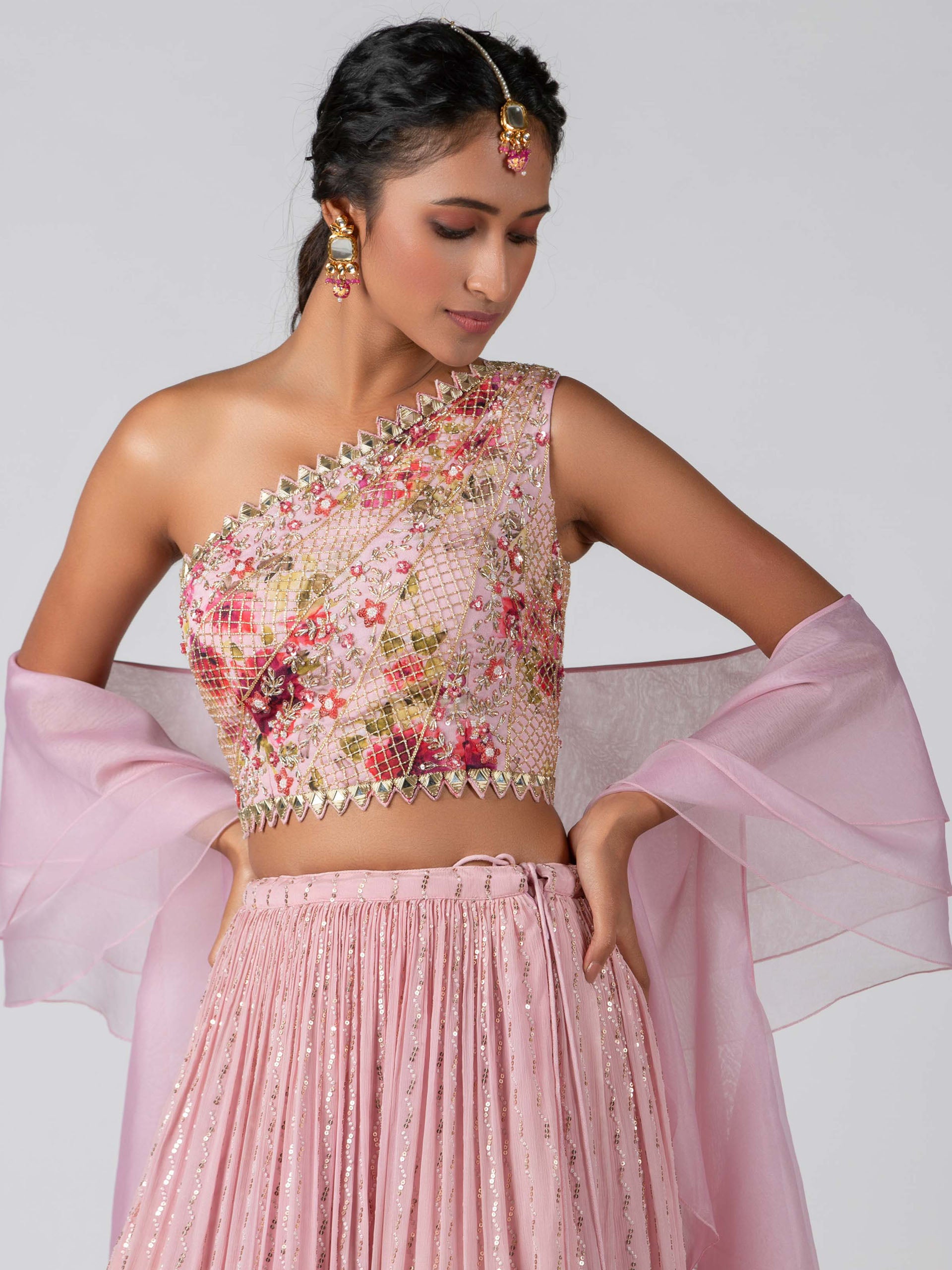 Light Pink Lehenga Set image 2