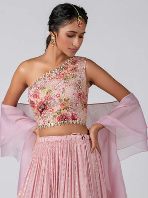 Light Pink Lehenga Set image 2