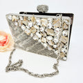 Two-Sided Silver Stone Clutch image 0