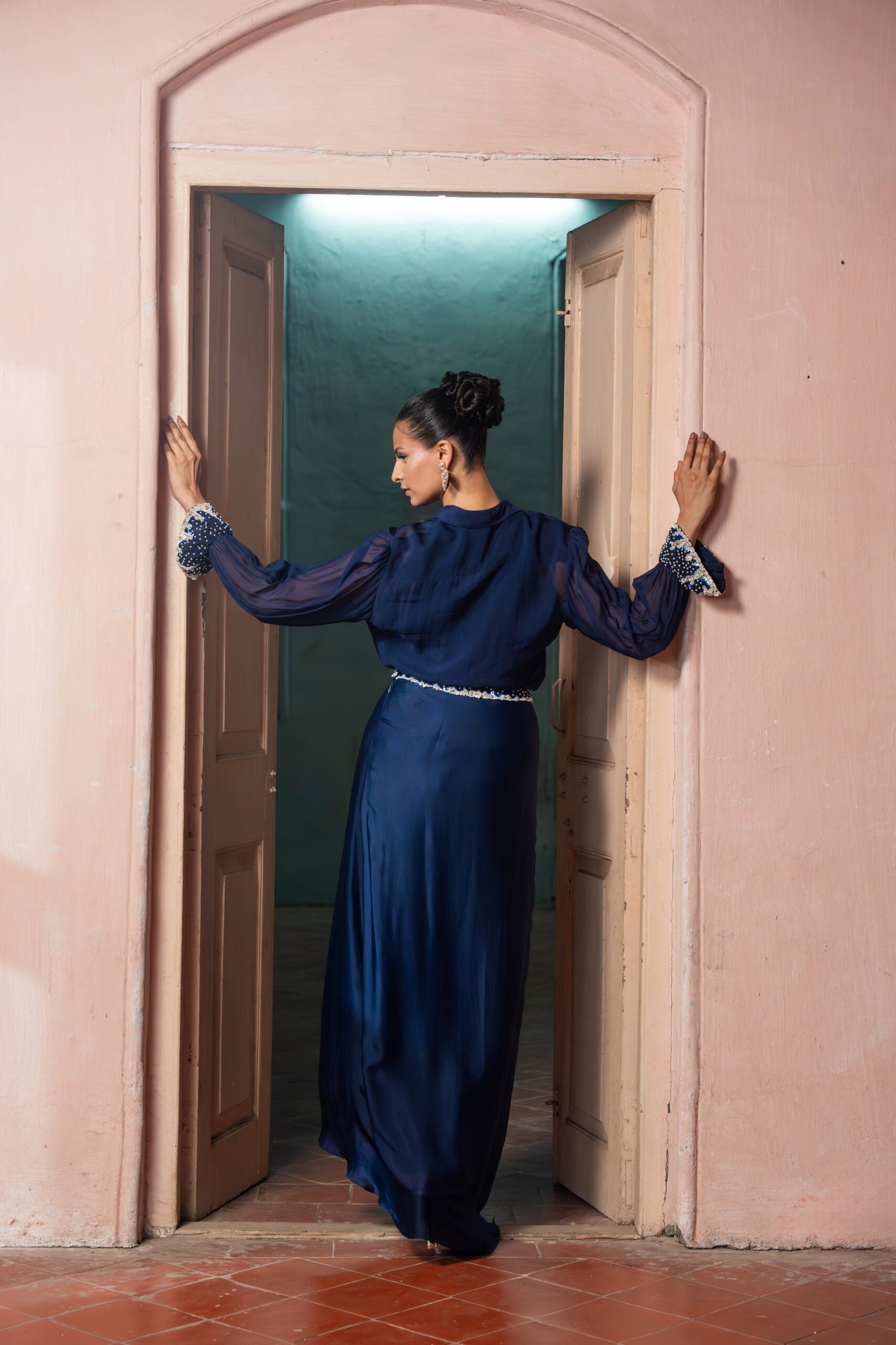 Nilima Draped Skirt Set image 2
