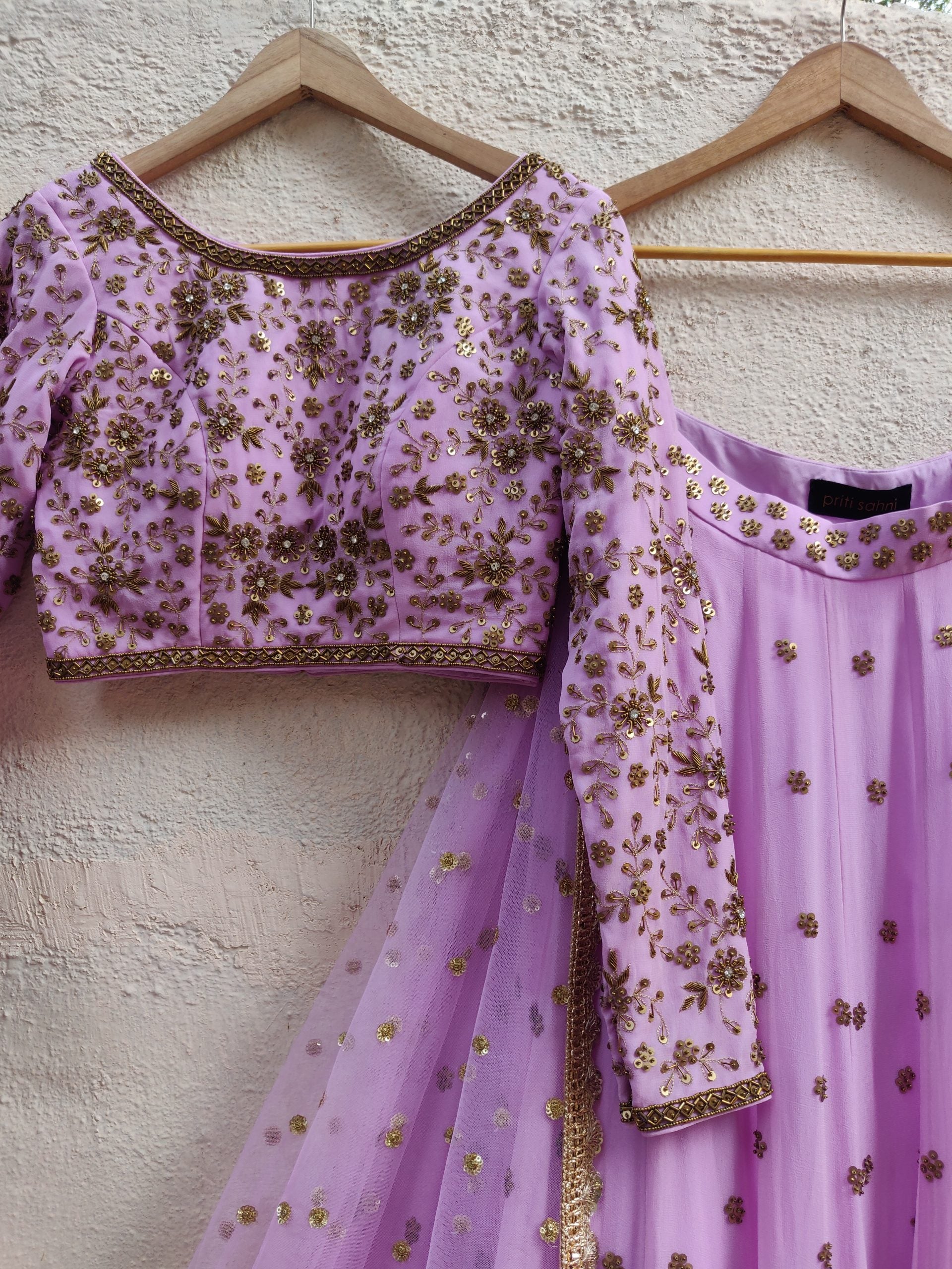Lavender Sharmily Lehenga image 1