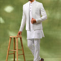 Ivory Embroidered Indo Western Set image 0