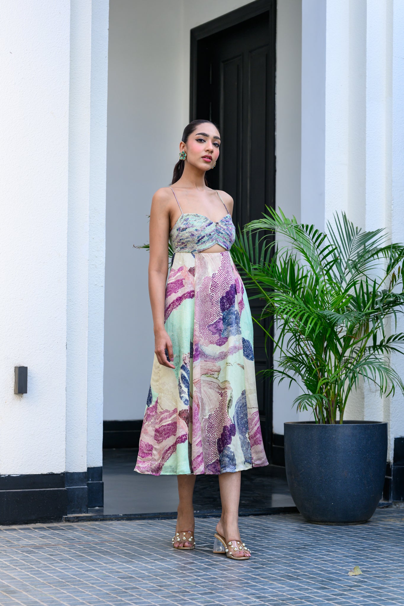 Eden Cut Midi Dress image 3
