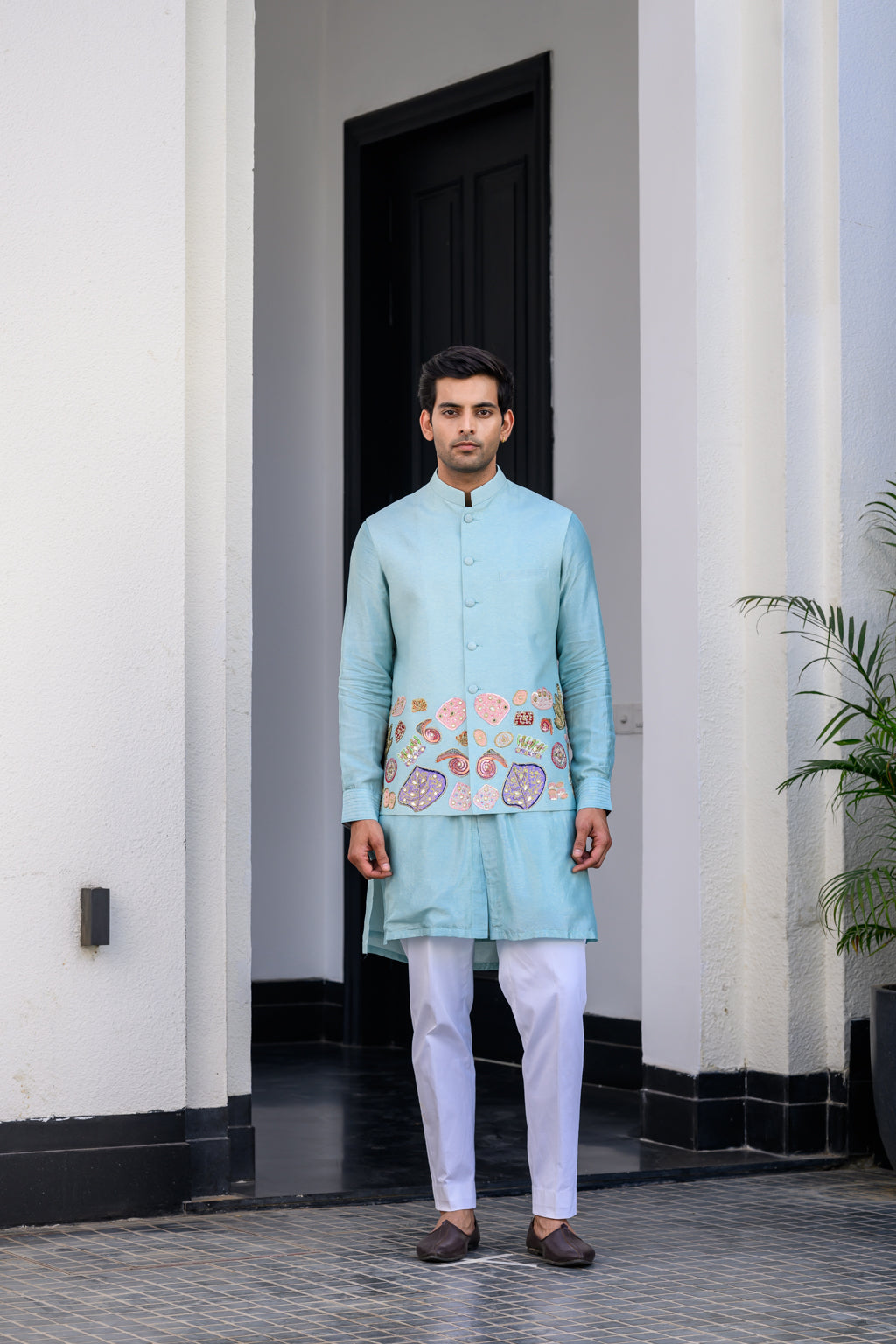 Gardenia Highlighted Applique Bundi Full Set - L image