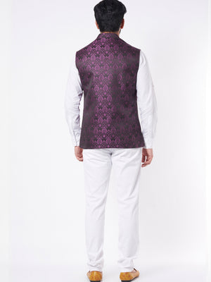 Purple Cotton Bundi Jacket image 2