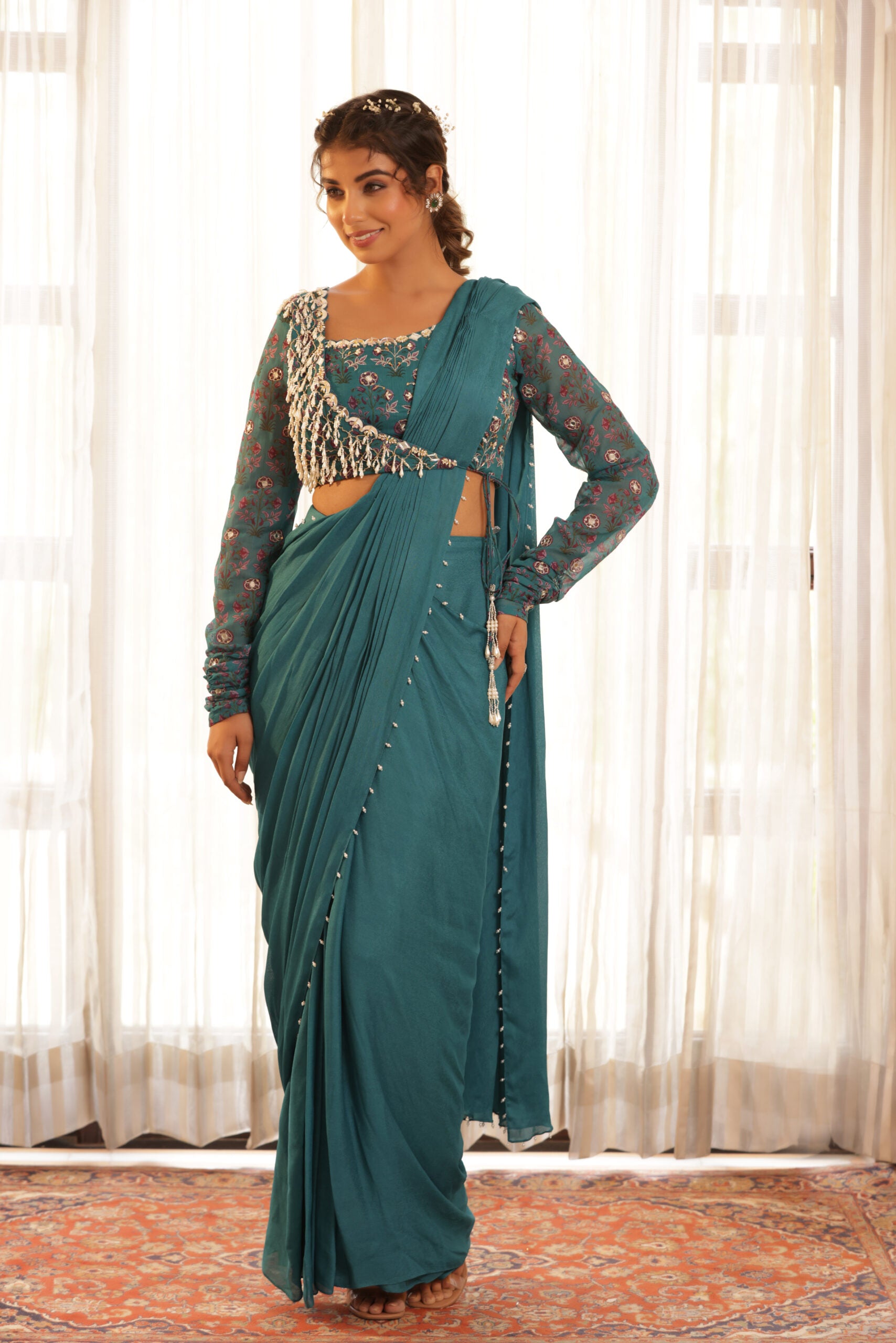 Pre Drape Saree image 0