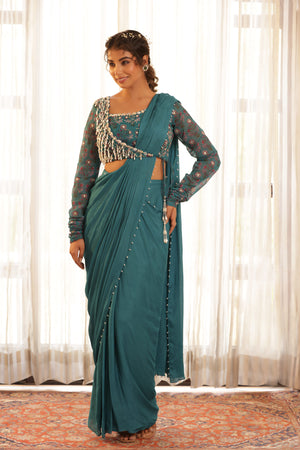 Pre Drape Saree image 0