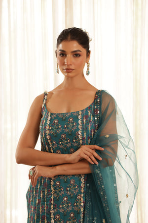 Floral Printed Straight Kurta image 1