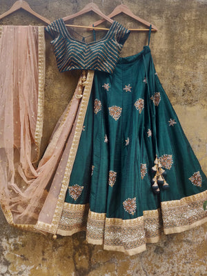 Green Bridal Lehenga Set - Custom image