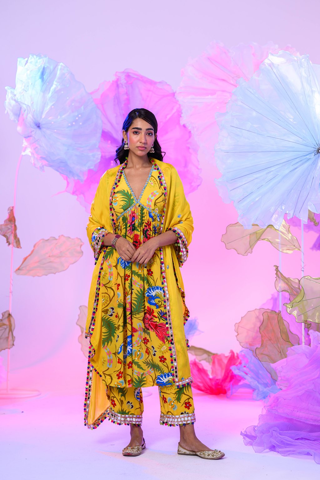 Tuscan Kaftan Kurta Set image 2