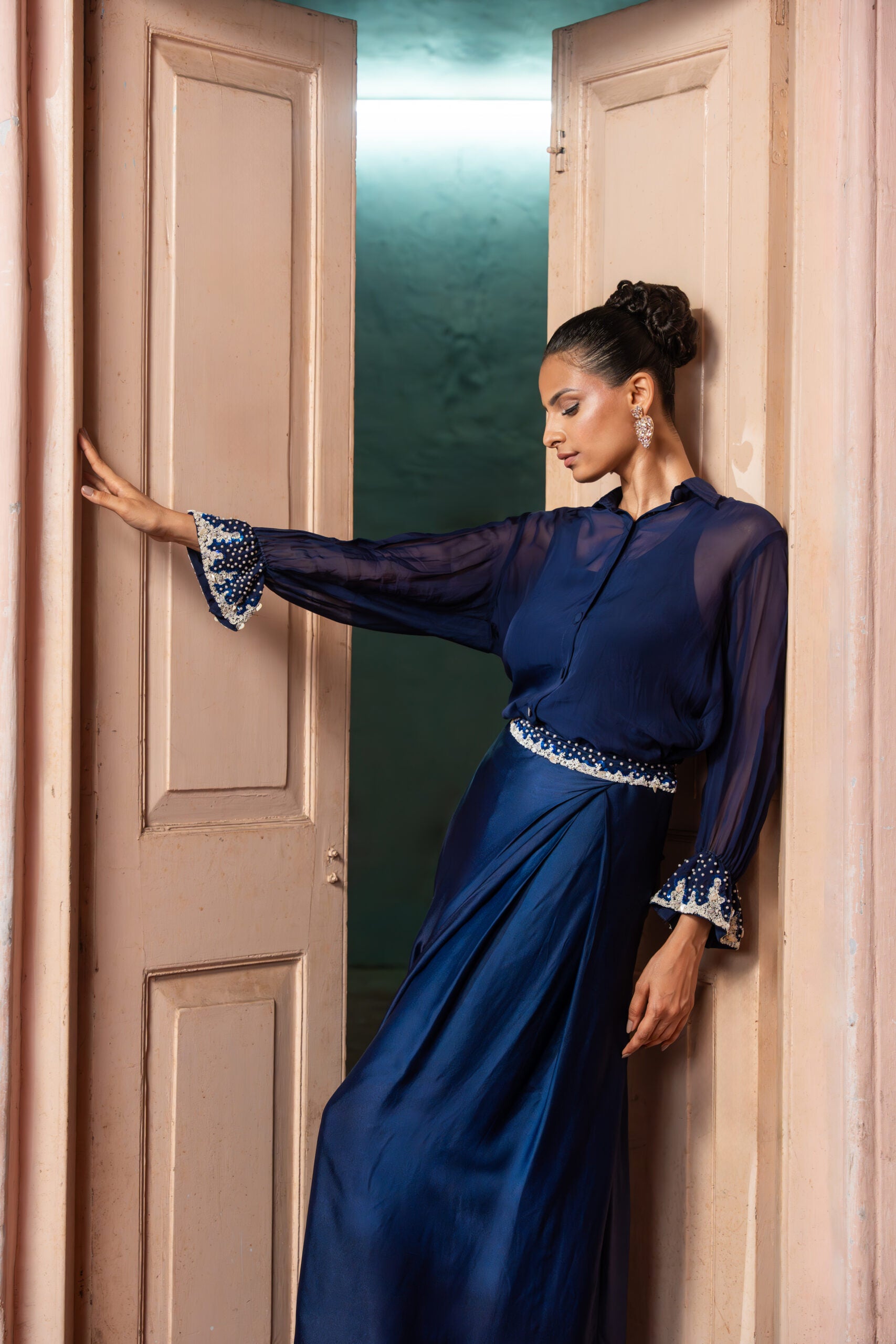 Nilima Draped Skirt Set image 4