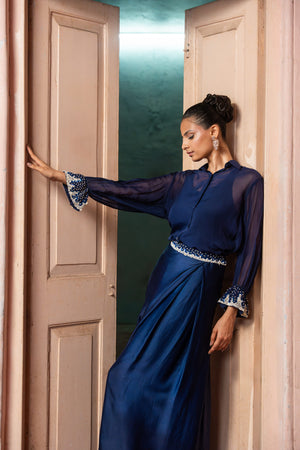 Nilima Draped Skirt Set image 4