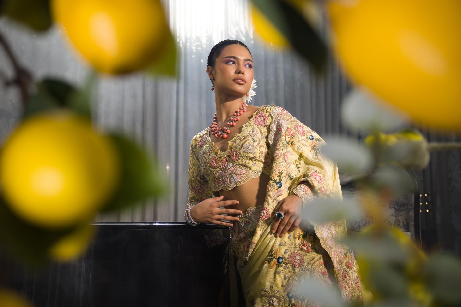 Mix Heavy Work Saree image 2