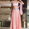 Blush Pink Ruhi Lehenga Set image 0
