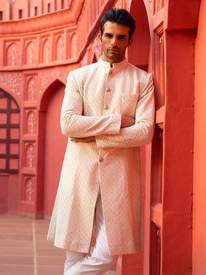 Ivory Sherwani Set image 1