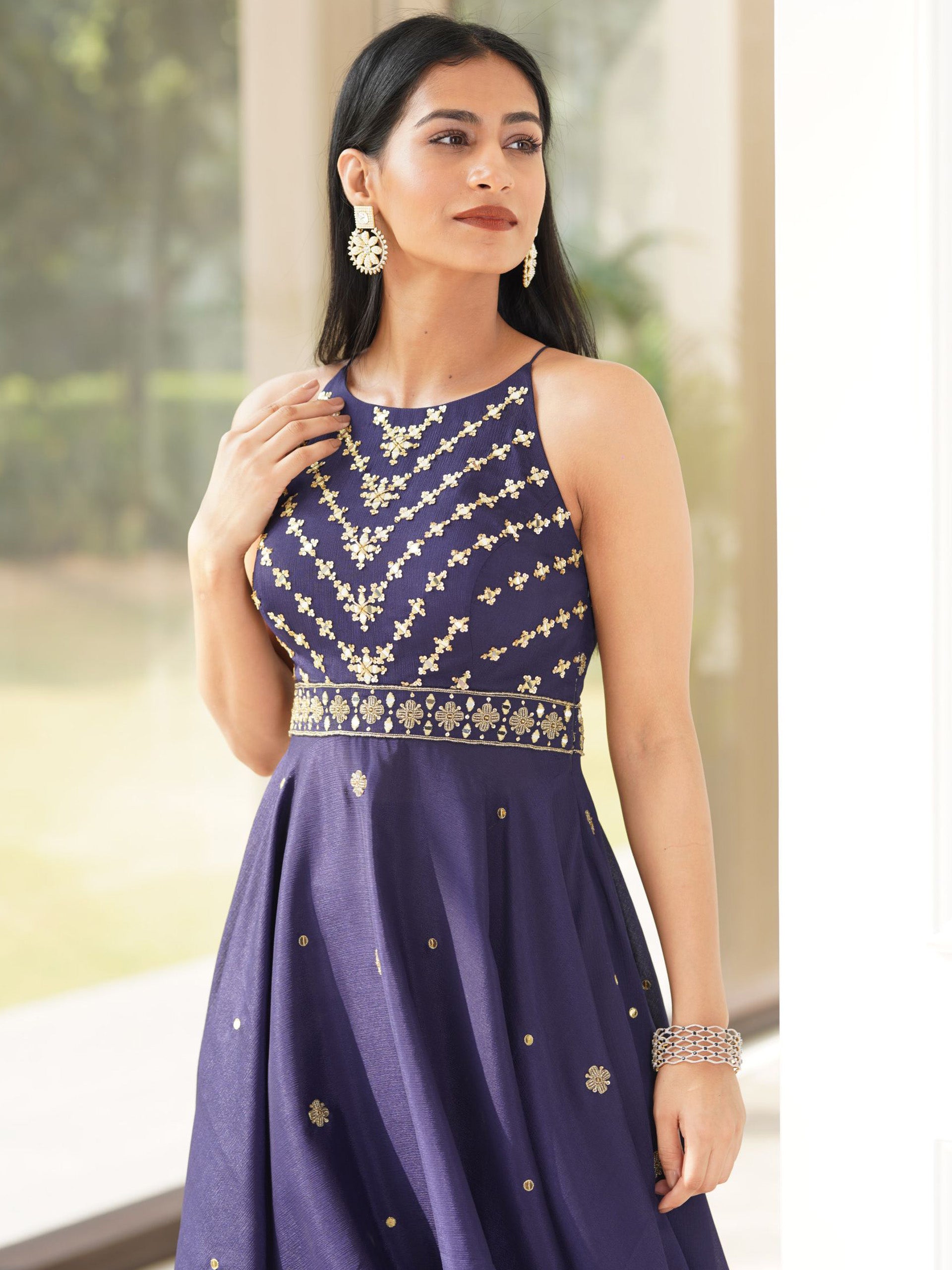 Navy Blue Isla Kurta Set image 1
