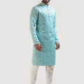 Baby Blue Embroidered Kurta Set image 0