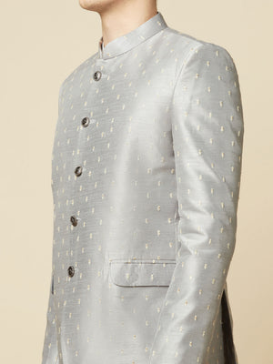 Grey Embroidered Jodhpuri Jacket image 1