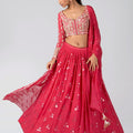 Bright Pink Mirror Lehenga Set image 0