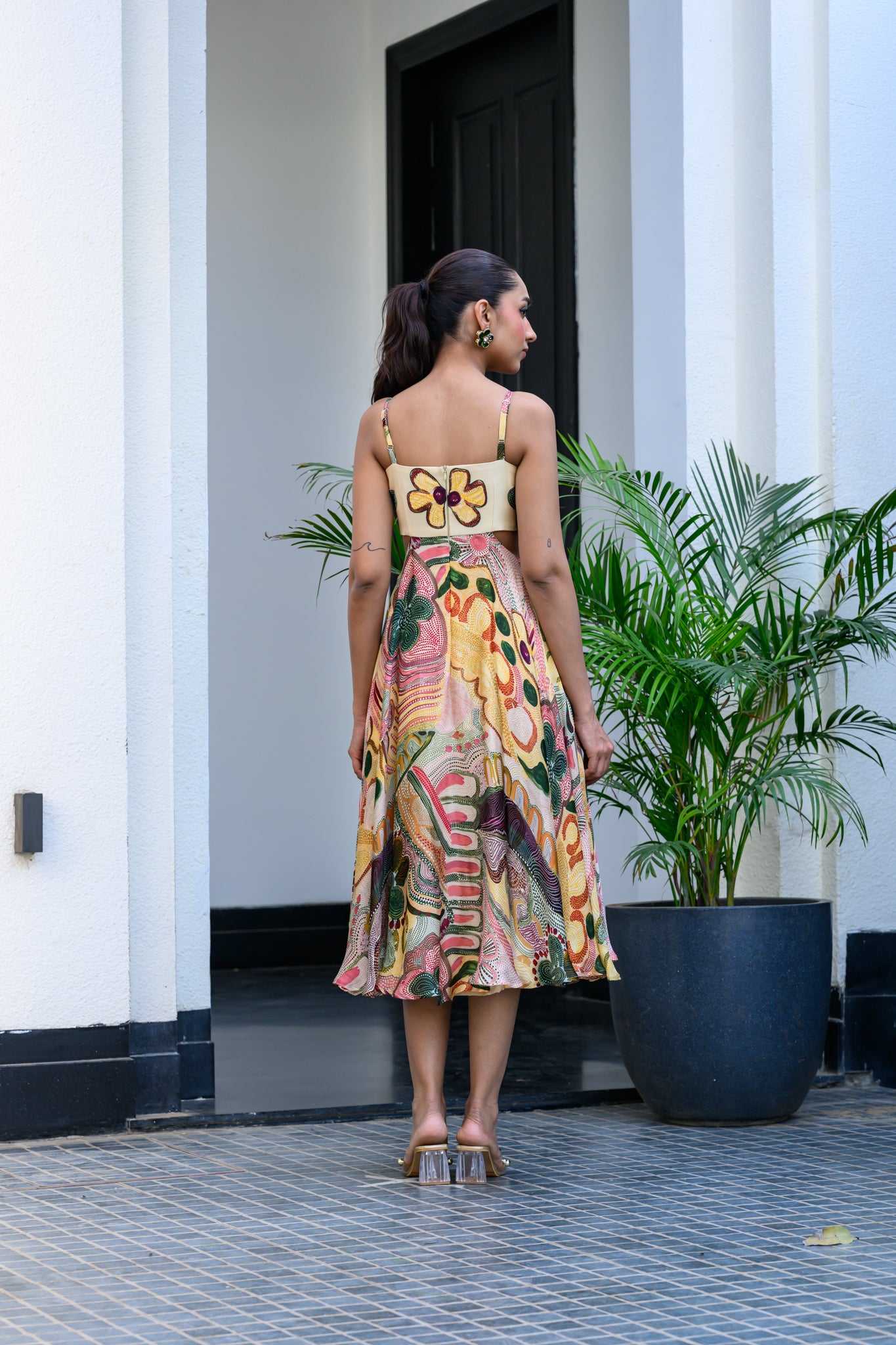 Flora Cut out Applique Dress image 4