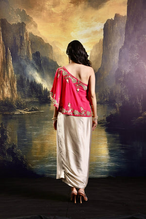 Gulaab Cape and Draped Skirt Set image 2