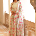 Floral Printed Chiffon Anarkali image 0
