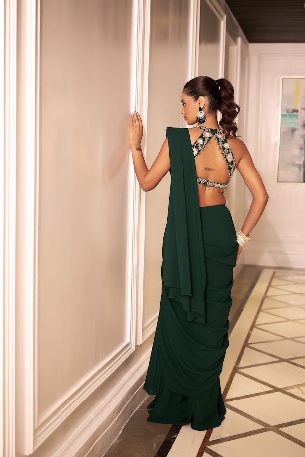 Siya Drape Saree Set image 2