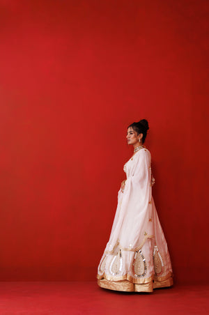 Ivory Mirror Gaze Lehenga Set image 5