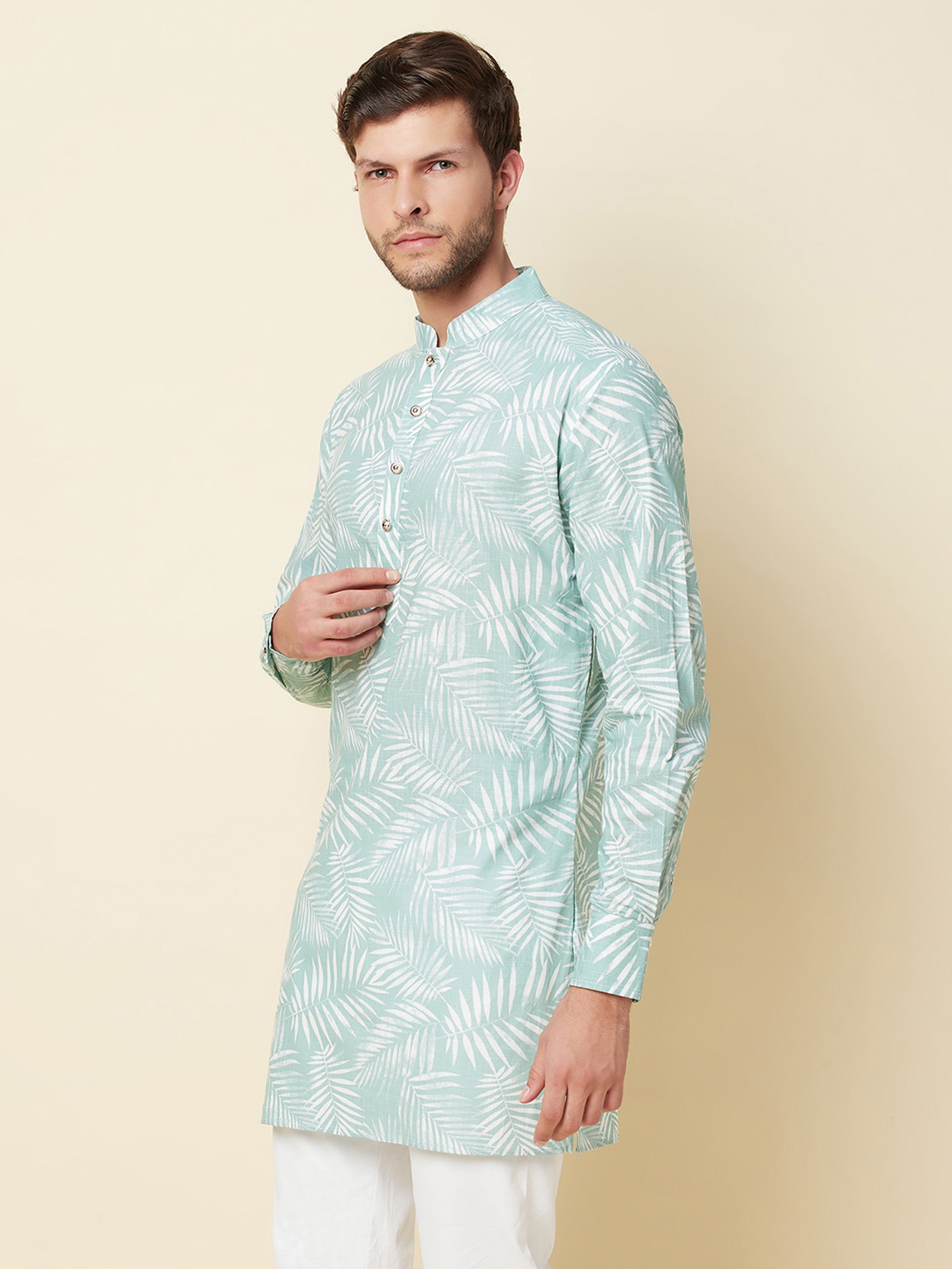Tropical Print Kurta image 4