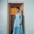 Serene Skies Sharara Set image 0