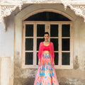 Abstract Flora Skirt Set image 0