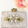 Rose Crown Marble Clutch image 0