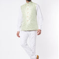 Mint Jacquard Bundi Jacket image 0