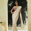 Powder Pink saree and Corset blouse set (Copy) image 0