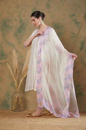 Ivory Suit Three Piece Set image 1