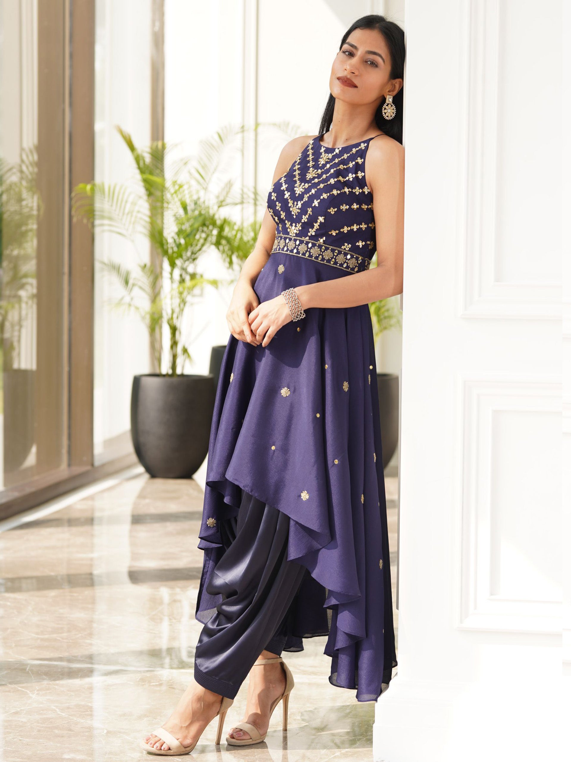 Navy Blue Isla Kurta Set image 3