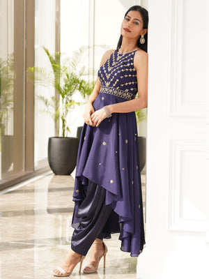 Navy Blue Isla Kurta Set image 3
