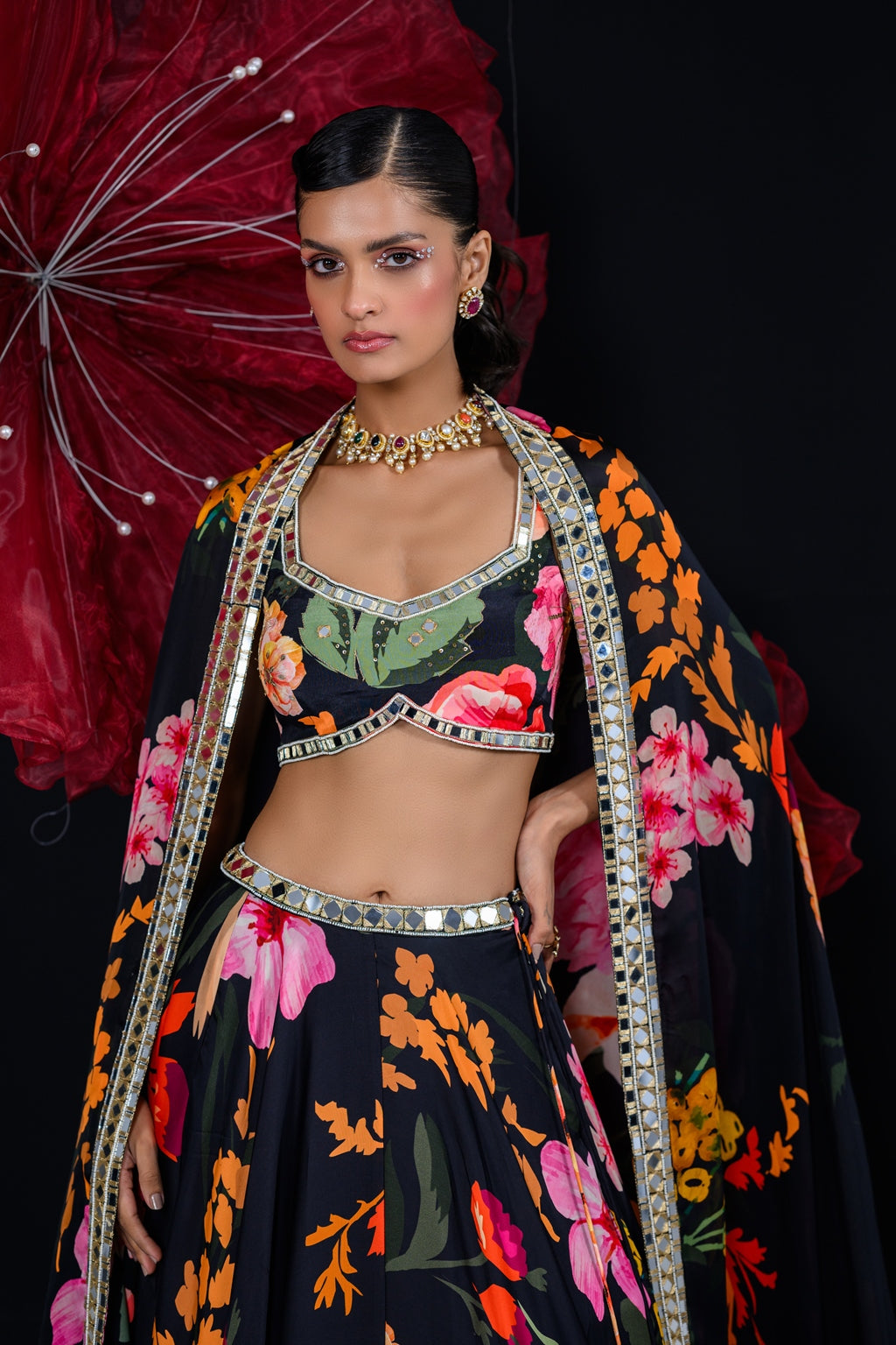 Ebony Lehenga Set image 2