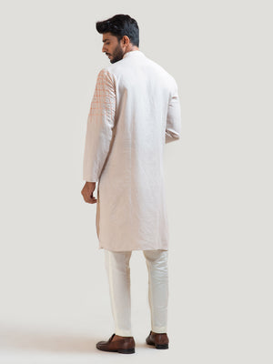 Geometric Thread Kurta Set image 1