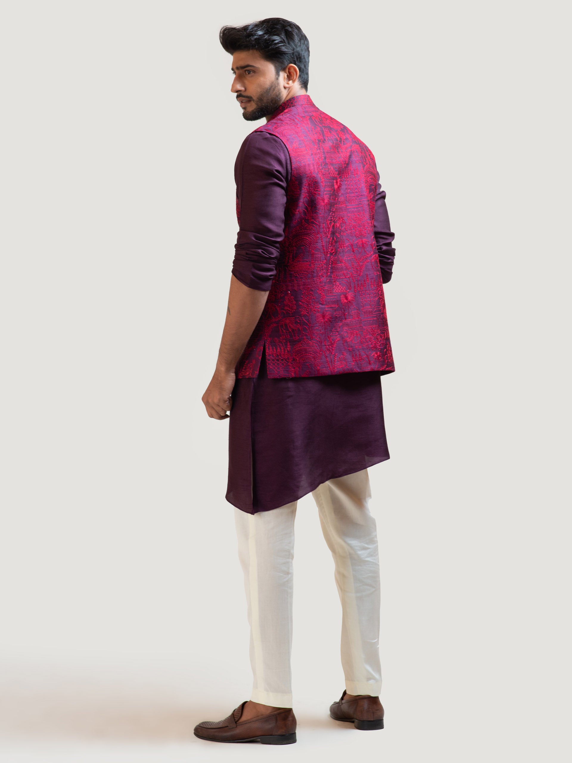 Purple Palace Nehru Kurta Set image 1