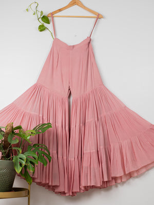 Dusty Pink Layered Mirror Sharara Set image 2