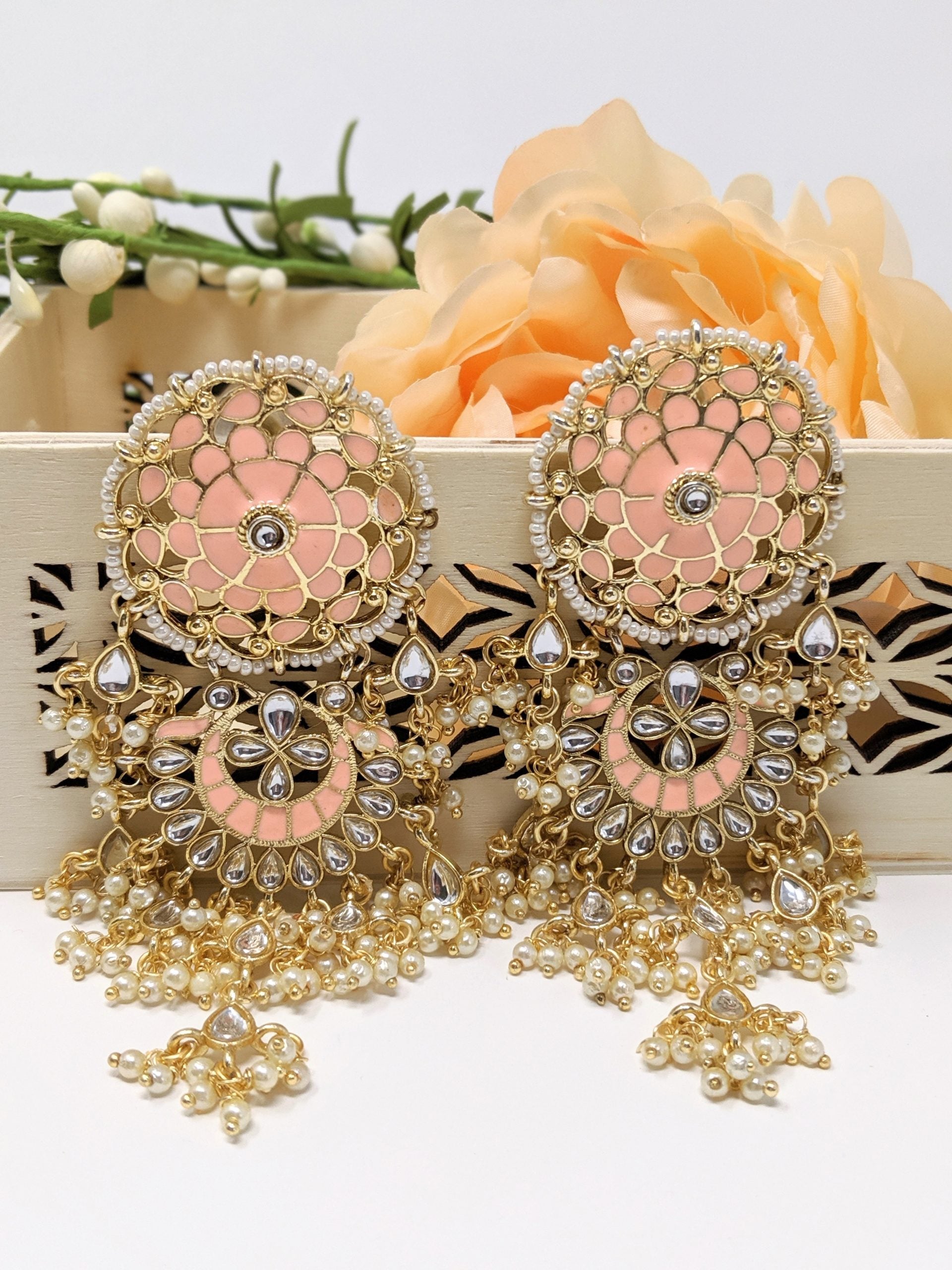 Meenakari Circle Earrings image 0