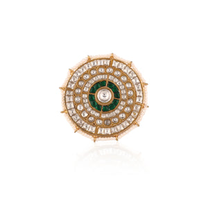 Floral Studded Design Ring image 1