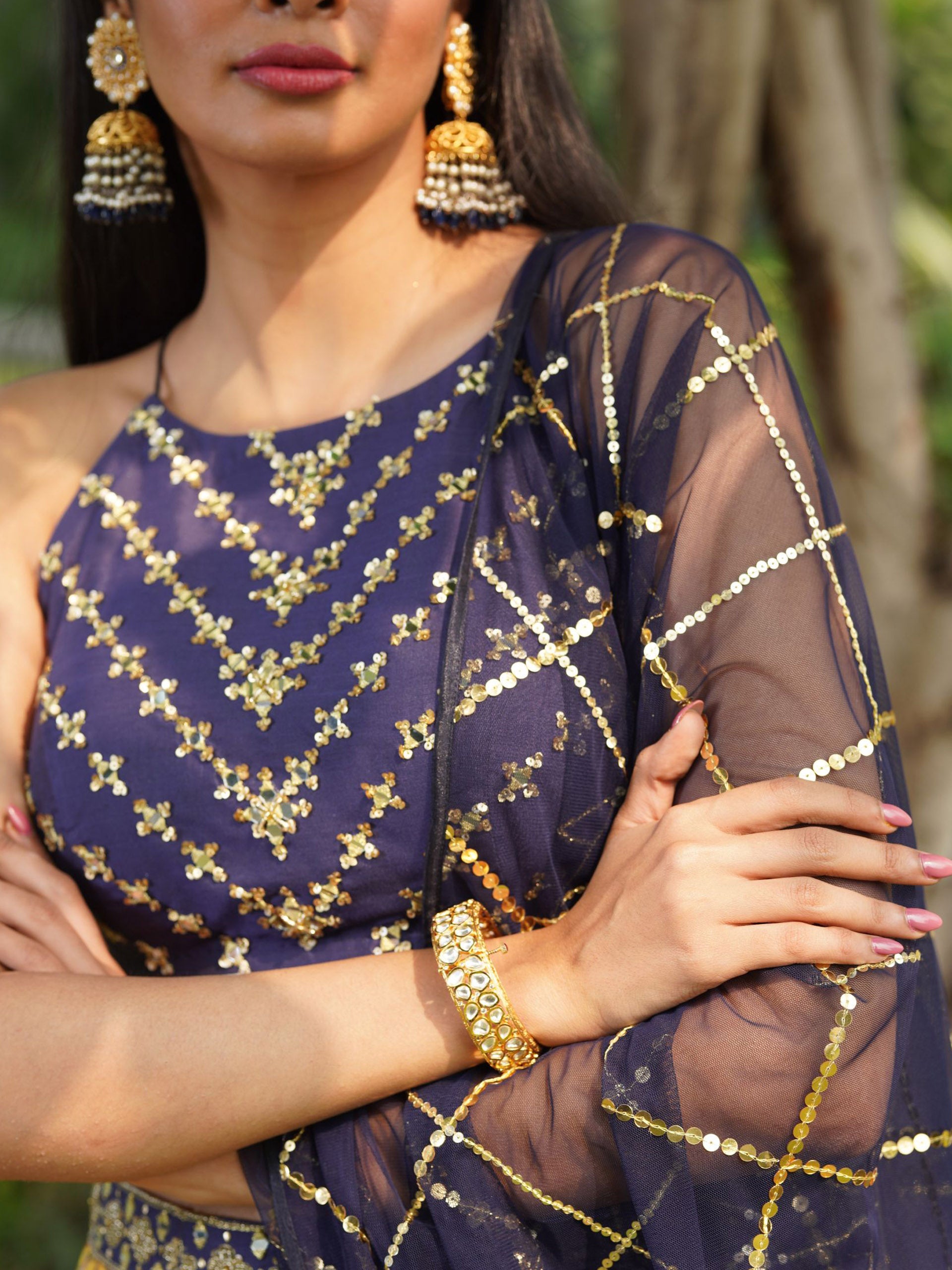 Iqra Print Lehenga Set image 2