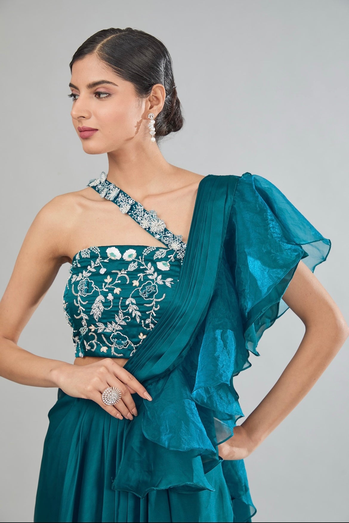 Drape skirt set image 1